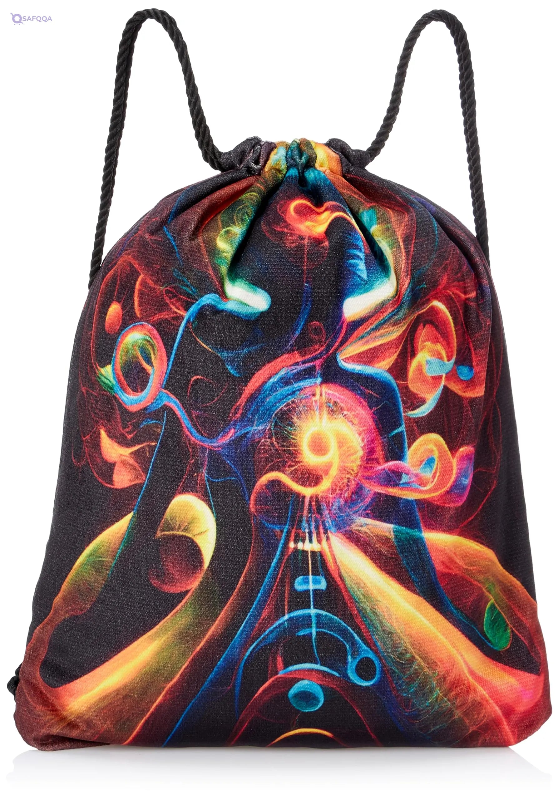 TAT DRAWSTRING BAG - 728, MultiColor, Large - Safqqa