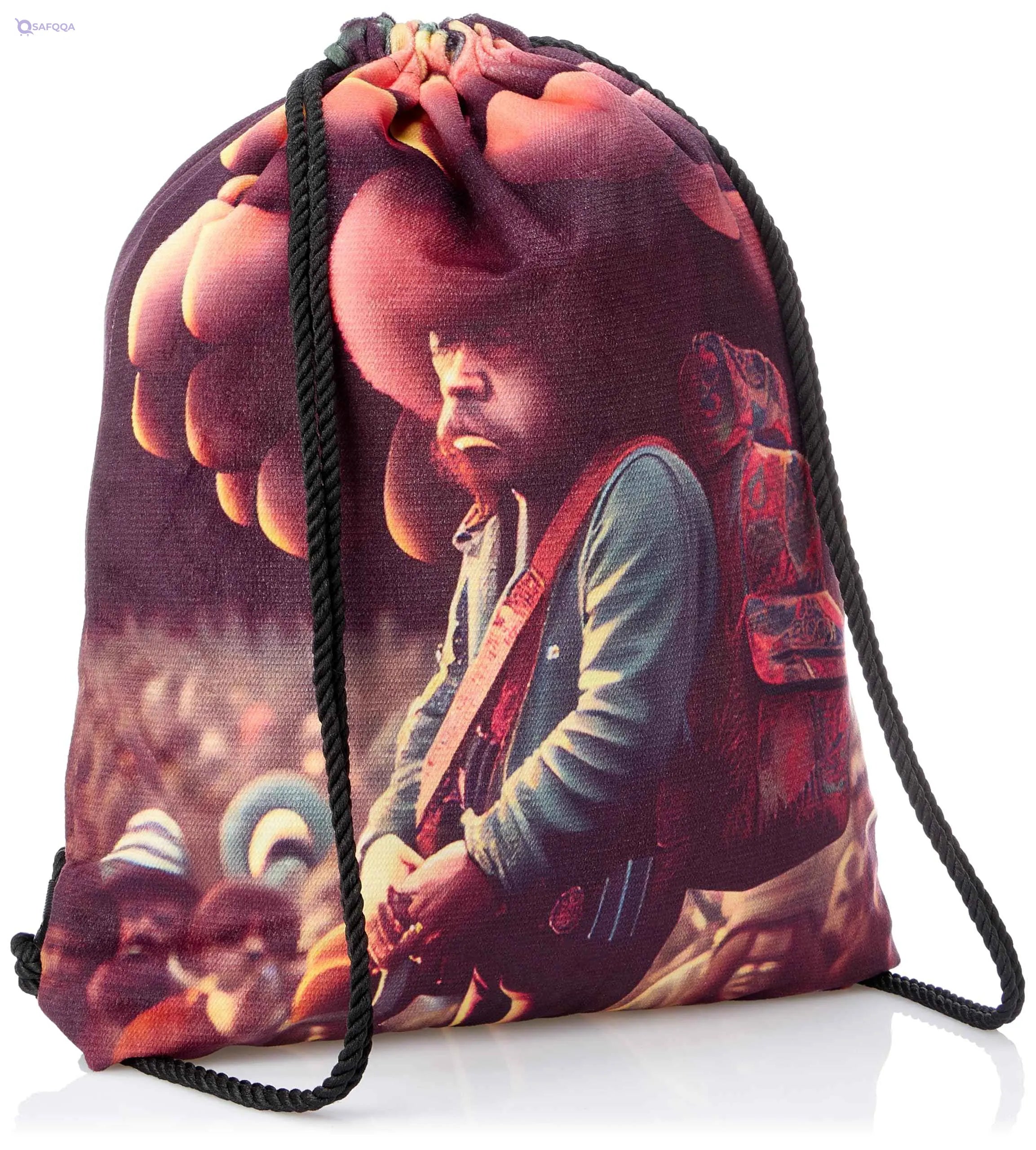 TAT DRAWSTRING BAG - 927, MultiColor, Large - Safqqa Egypt