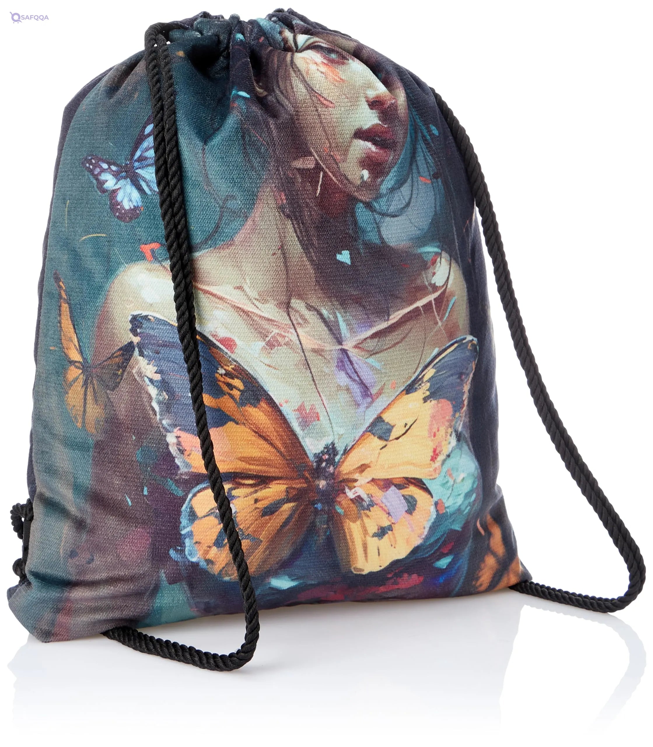TAT DRAWSTRING BAG - 651, MultiColor, Large - Safqqa