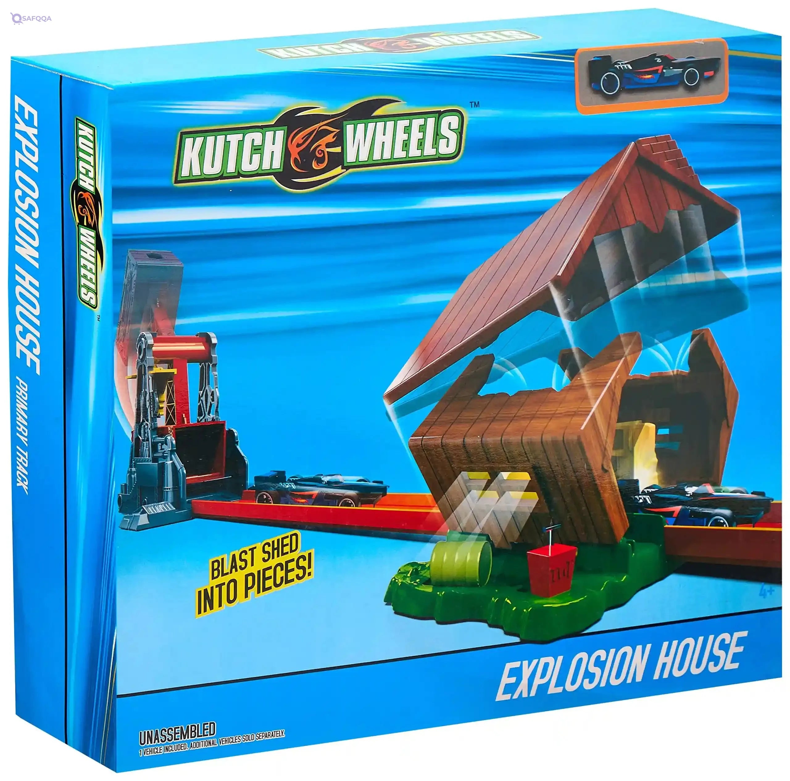 Kutch Wheels Explosion House Car Racetrack with 1 Metal Car - Safqqa Egypt