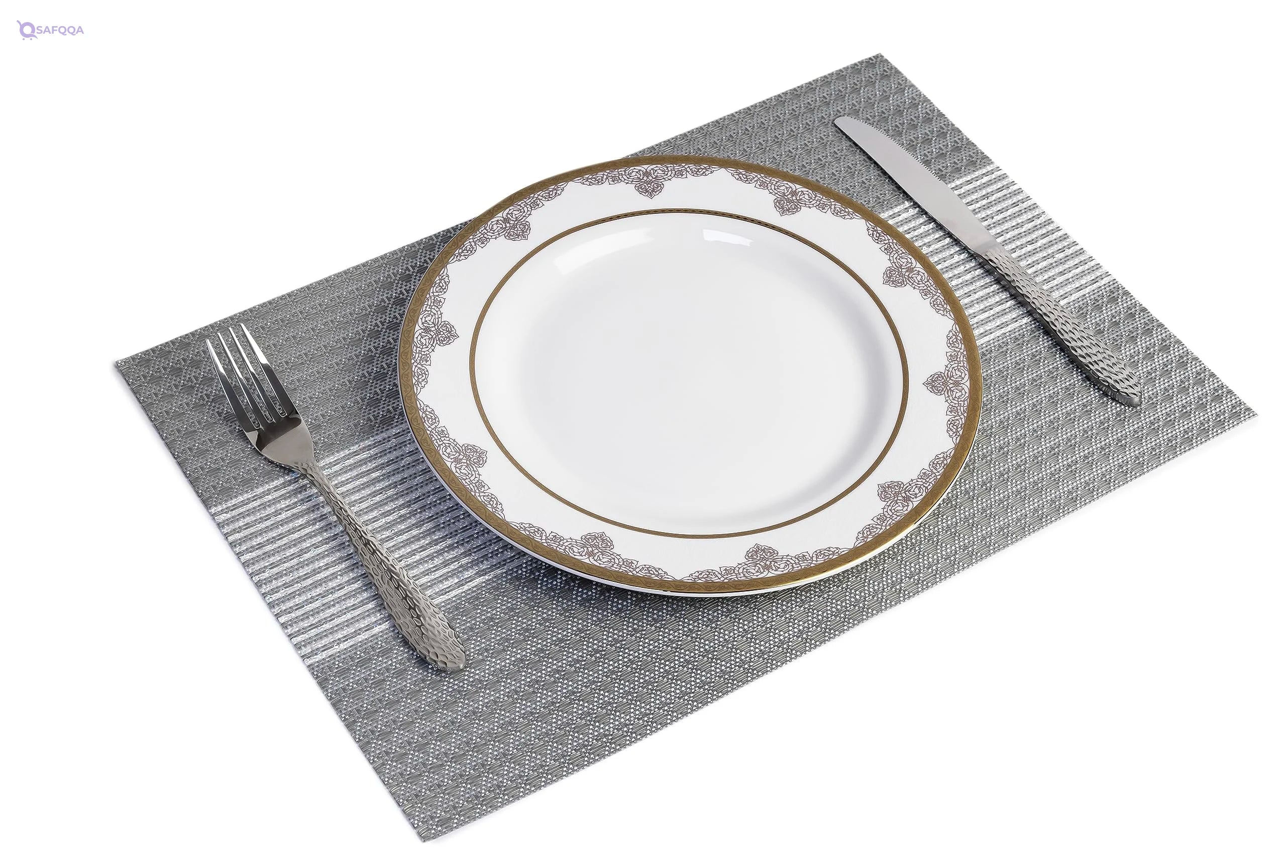 Home-Brand Non-Slip Crossweave Woven Vinyl Insulation Place Mat - Safqqa