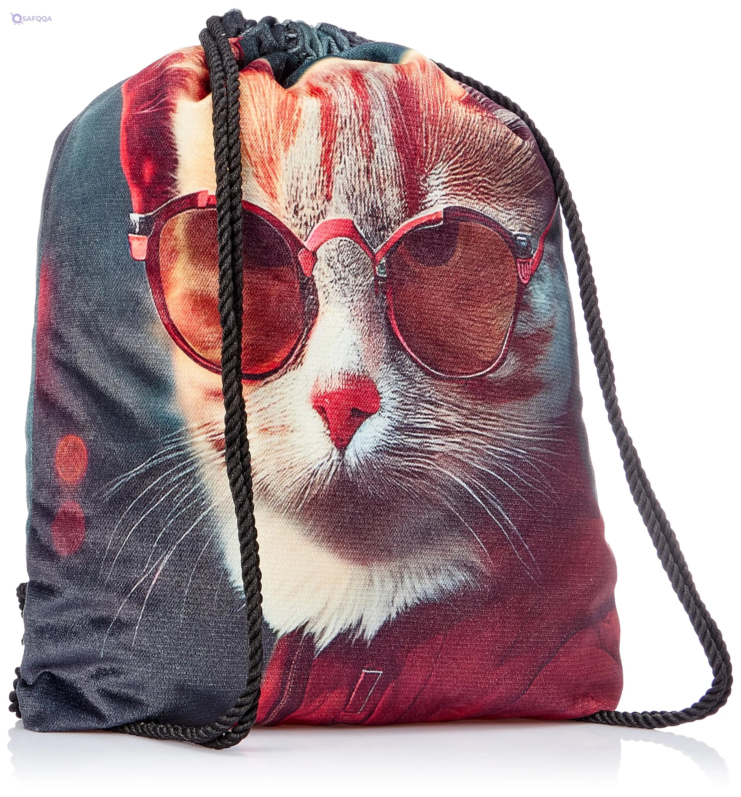 TAT DRAWSTRING BAG - 774, MultiColor, Large - Safqqa