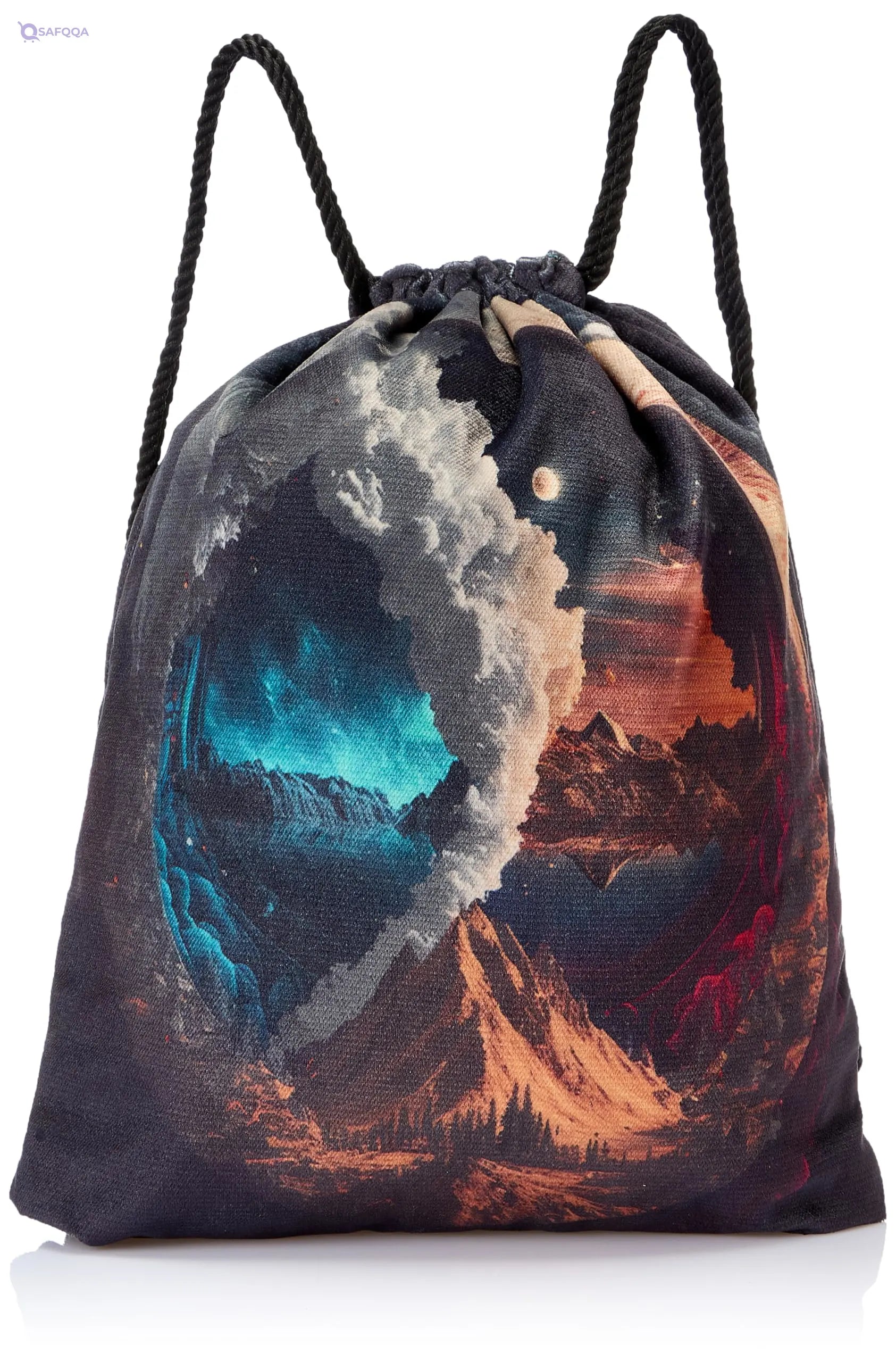TAT DRAWSTRING BAG - 648, MultiColor, Large - Safqqa