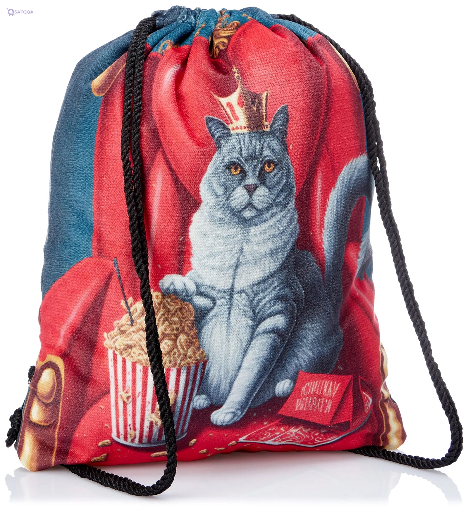 TAT DRAWSTRING BAG - 508, MultiColor, Large - Safqqa