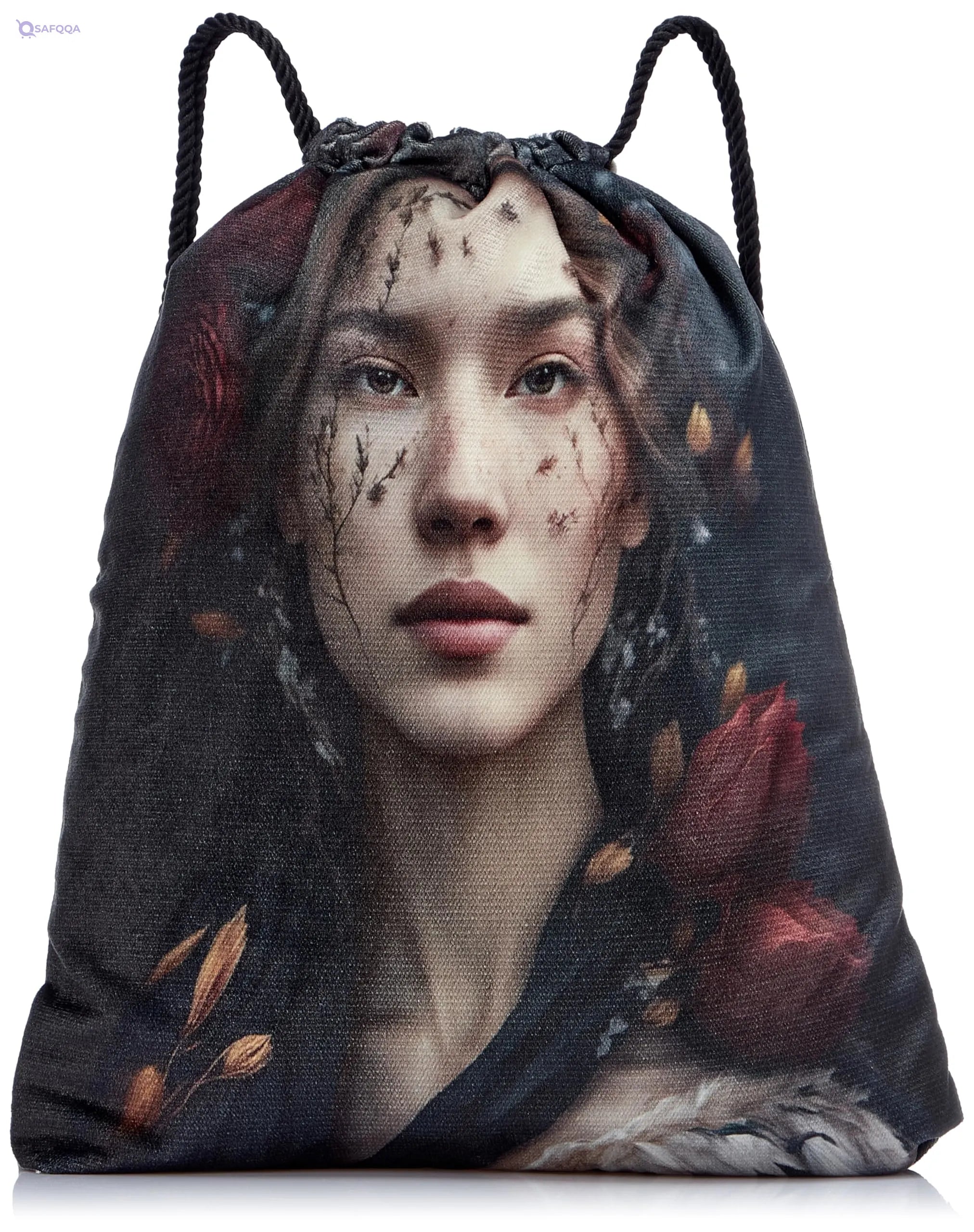 TAT DRAWSTRING BAG - 582, MultiColor, Large - Safqqa