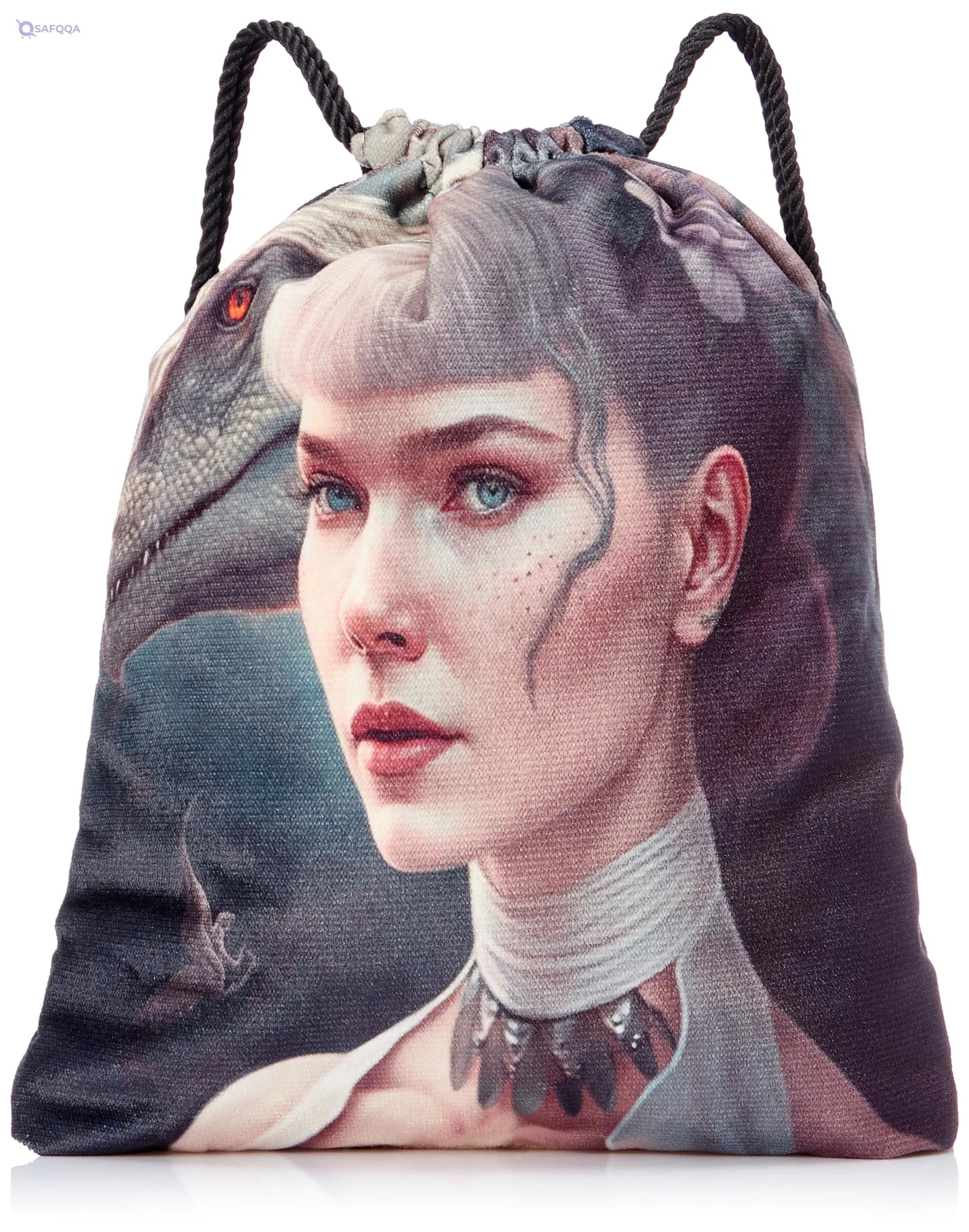 TAT DRAWSTRING BAG - 565, MultiColor, Large - Safqqa
