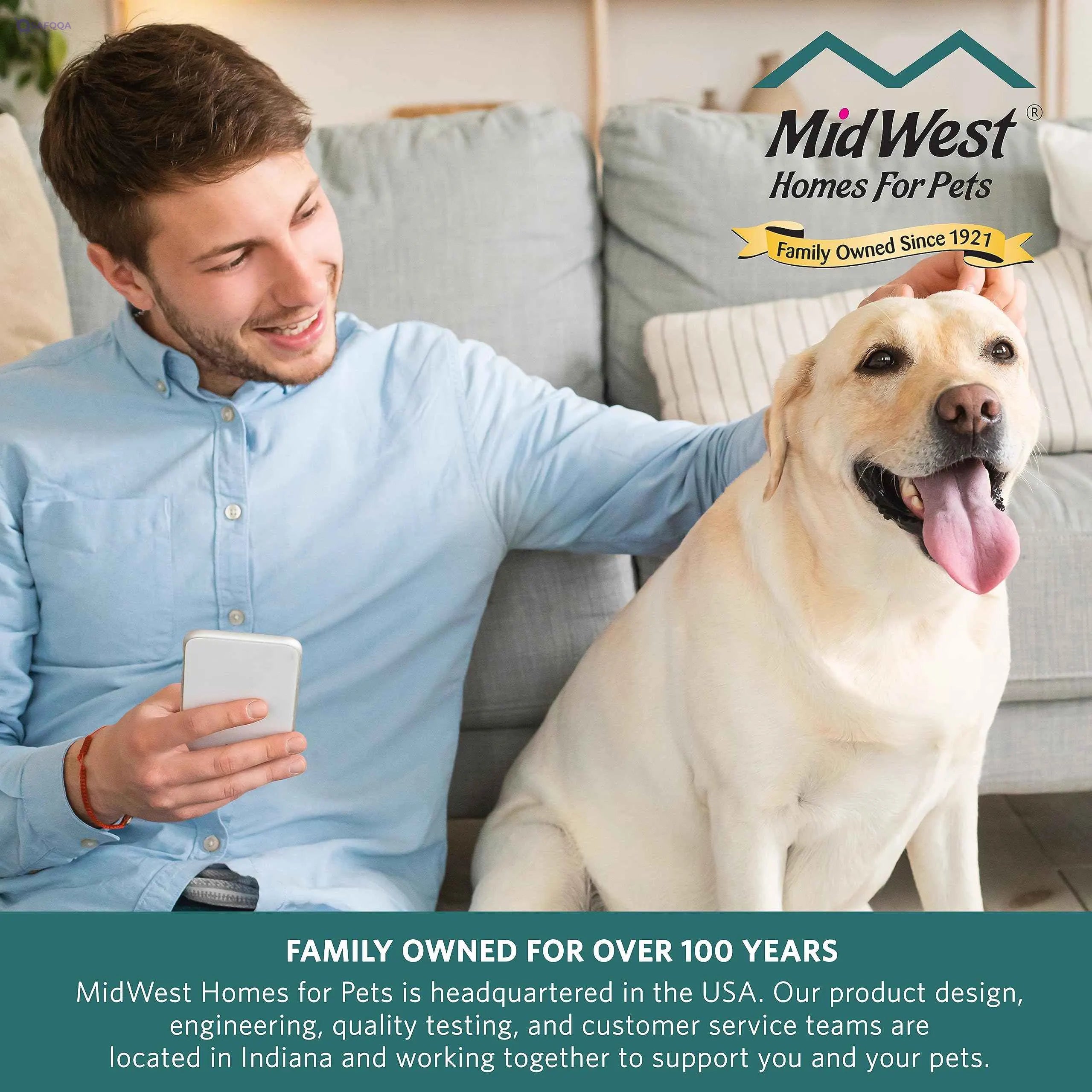 MidWest Homes for Pets,Midwest Dog Crate Cover, Privacy Dog Crate Cover Fits Midwest Dog Crates, Machine Wash & Dry,Light Gray,36-Inch,BCVR-36GY - Safqqa
