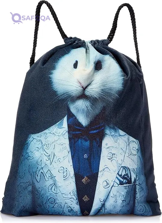 TAT Printed DRAWSTRING BAG,Lightweight and compact for daily use. - Safqqa