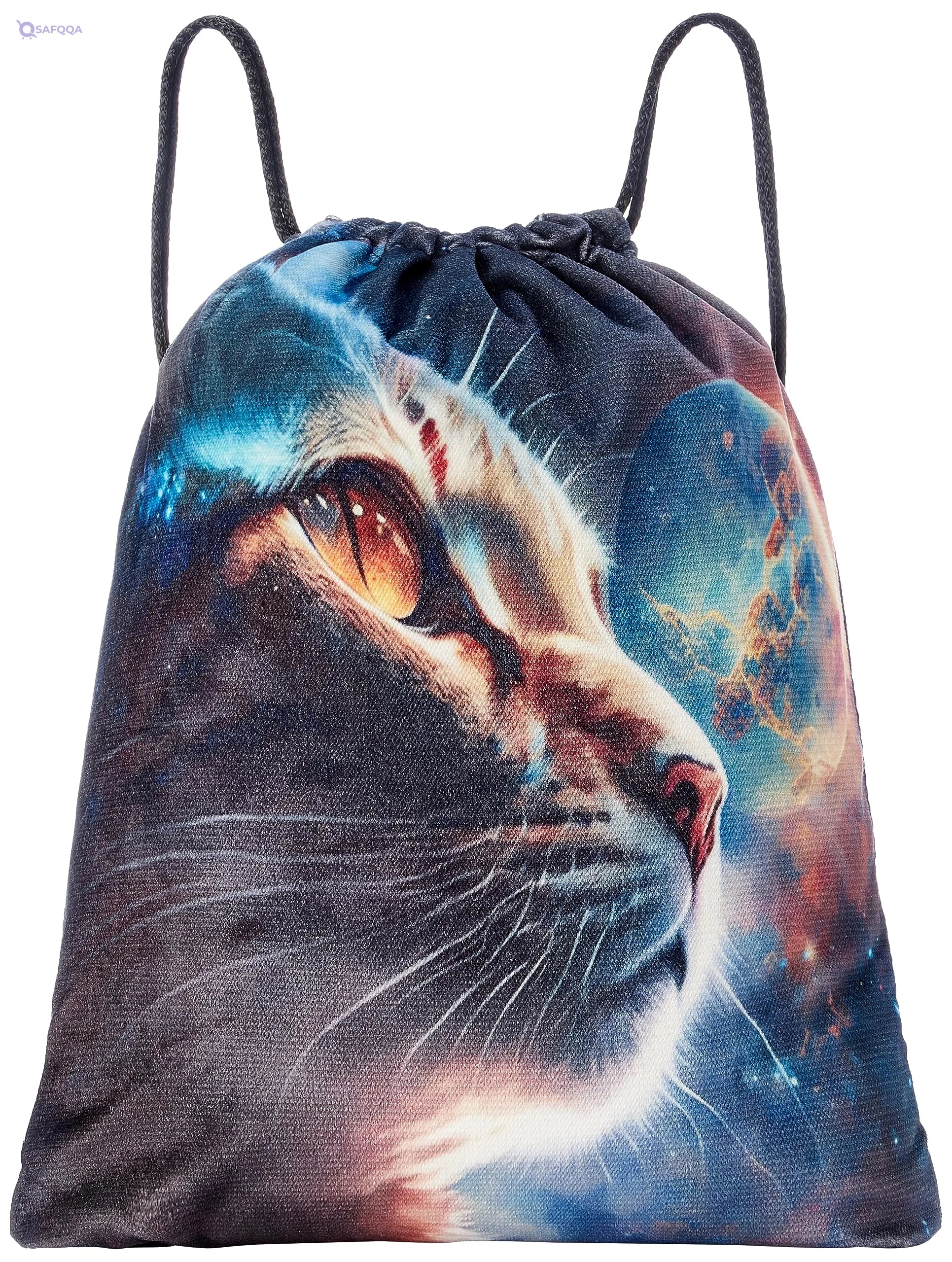 TAT DRAWSTRING BAG - 752, MultiColor, Large - Safqqa