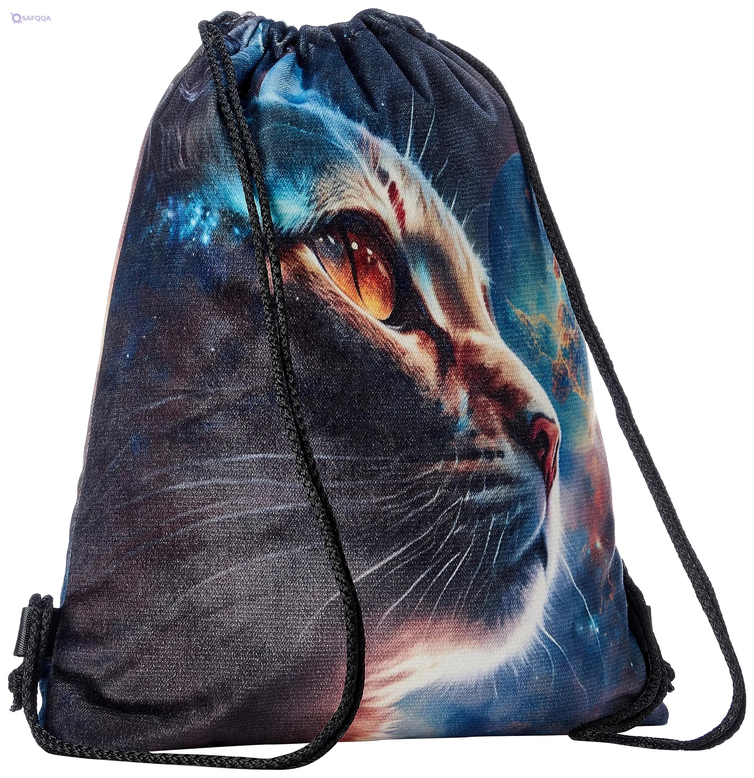 TAT DRAWSTRING BAG - 752, MultiColor, Large - Safqqa