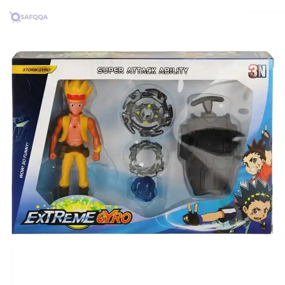 Extreme gyro beyblade bee set for boys - 5 pieces - Safqqa