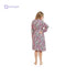 Kady Women Spaghetti Strap Zebra Print Short Nightgown with Robe - Safqqa Egypt