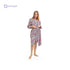 Kady Women Spaghetti Strap Zebra Print Short Nightgown with Robe - Safqqa Egypt