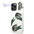 Lacoste HC Liquid Silicone & Microfiber Allover Pattern Case For iPhone 14 Pro Max - White [ LCHCP14XSOW ] - Safqqa