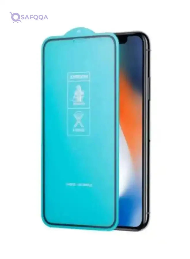 Tempered Glass Screen Protector For Apple iPhone 11 Pro Max Black/Clear - Safqqa Egypt