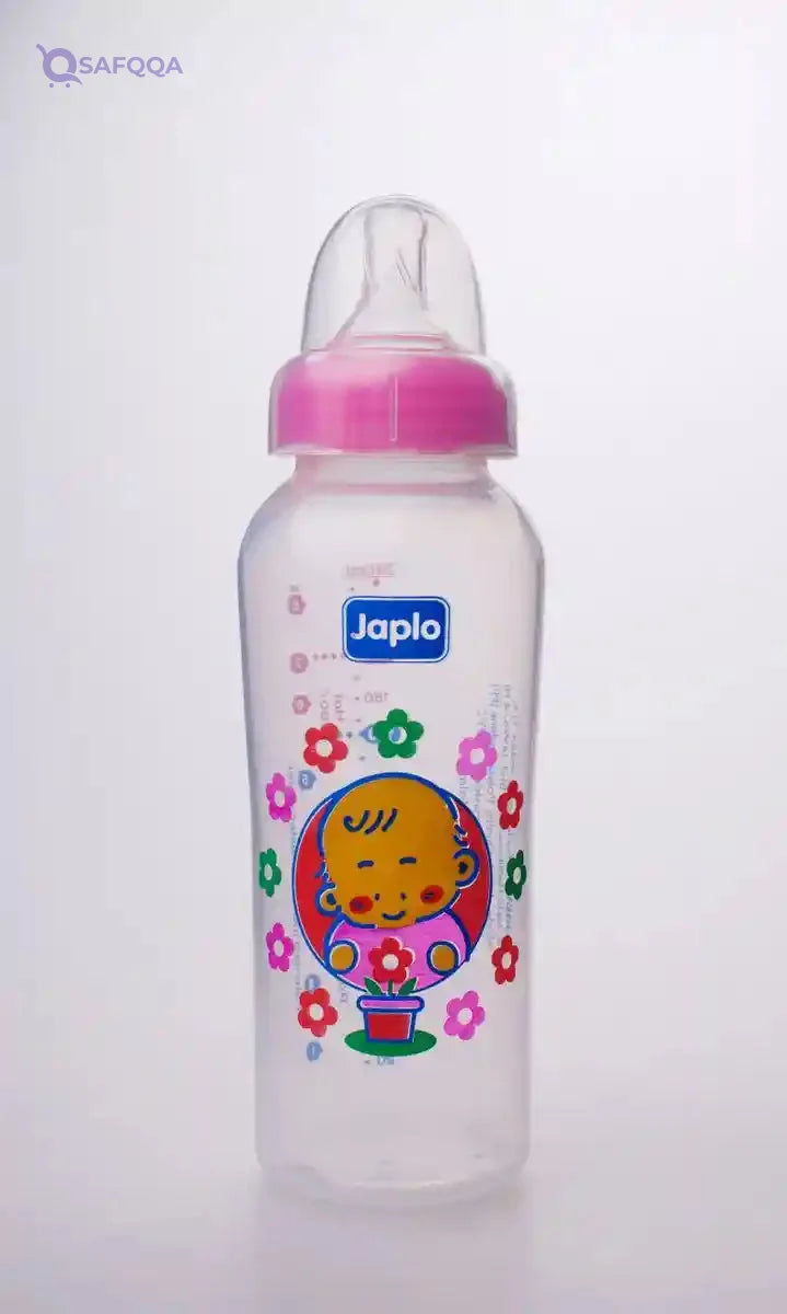 Japlo Round Baby Feeding Bottle - 240ml with Anti-Colic Nipple & Lukewarm Water Mixer - Safqqa Egypt