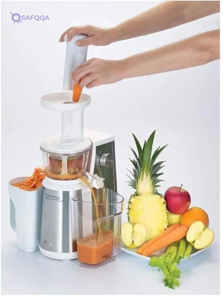Ariete 177 Centrika Slow Juicer – 400W Stainless Steel Cold Press Juicer - Safqqa