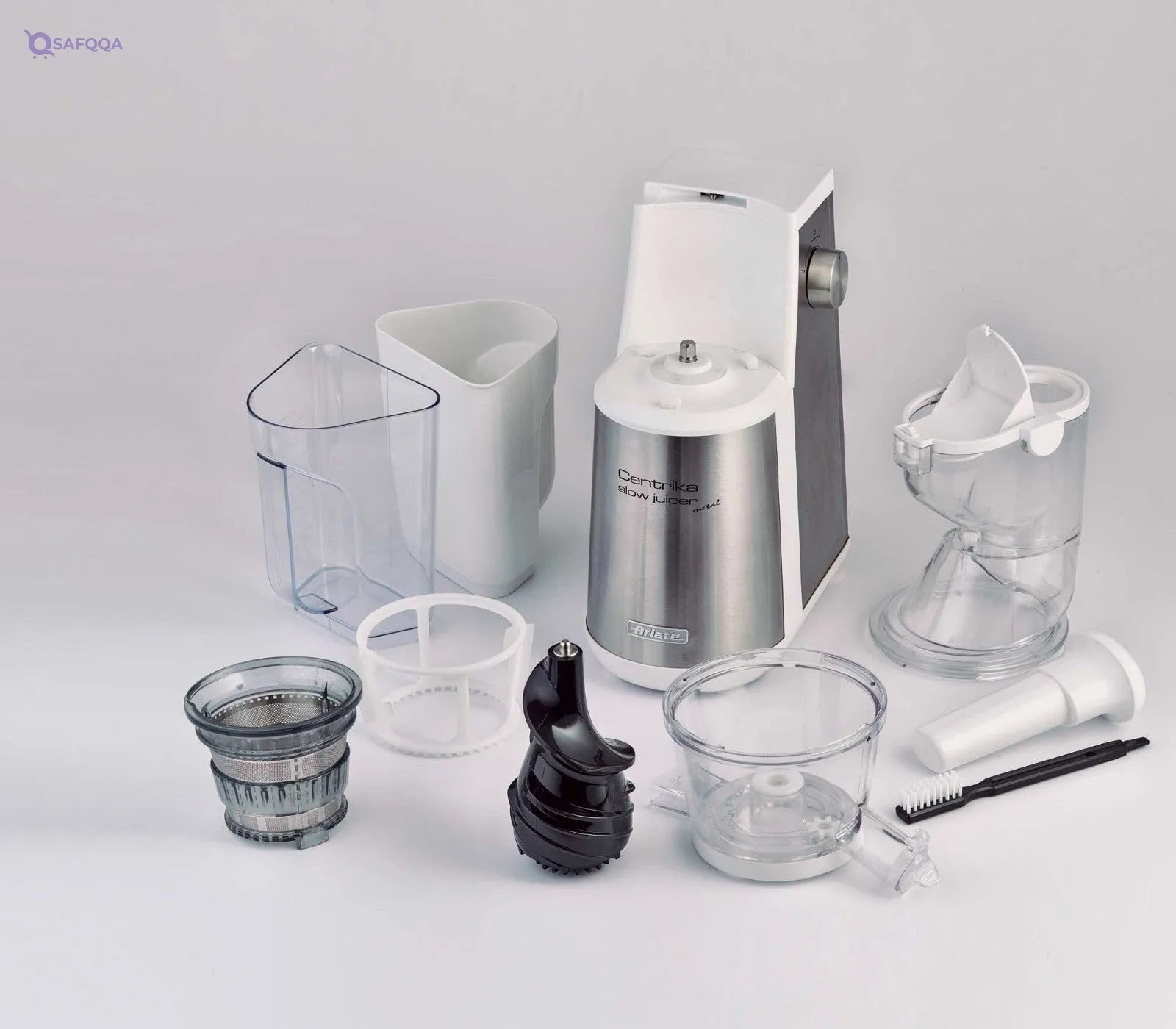 Ariete 177 Centrika Slow Juicer – 400W Stainless Steel Cold Press Juicer - Safqqa