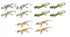 Toy major authentic collection of lizard figures multi color set of 12 - Safqqa Egypt