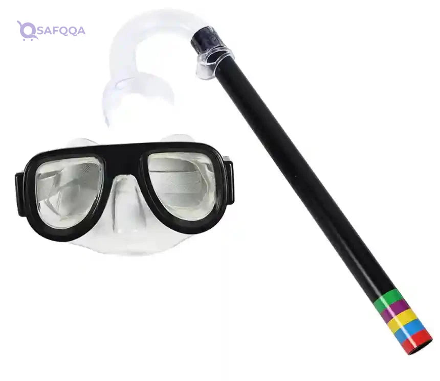 Swimming Goggles with Snorkel Tube – Anti-Fog & Comfortable Fit (Without Box ) - Safqqa