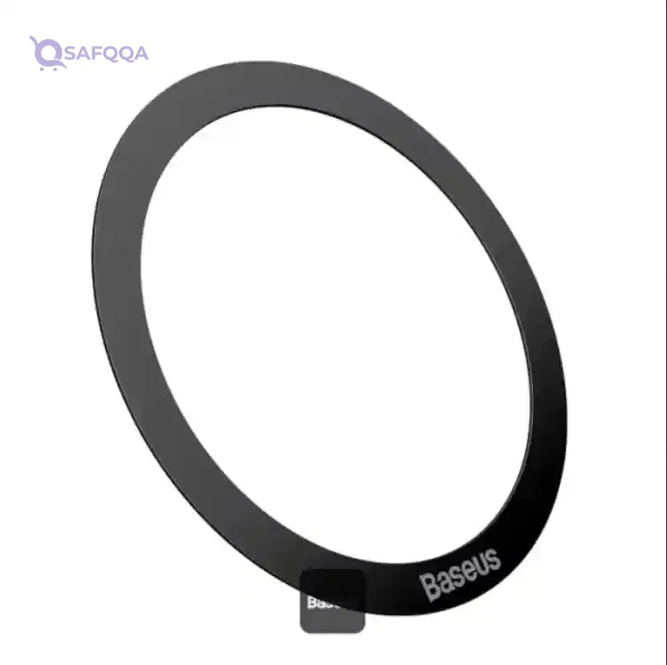 Baseus Halo Series Magnetic Metal Ring Sticker | Ultra-Thin Phone Holder Plate 2 Pcs - Black - Safqqa