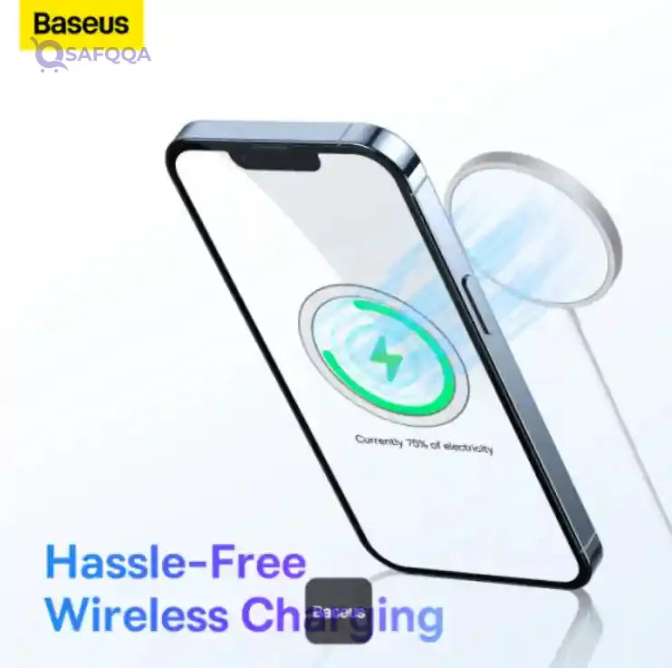 Baseus Halo Series Magnetic Metal Ring Sticker | Ultra-Thin Phone Holder Plate 2 Pcs - Black - Safqqa
