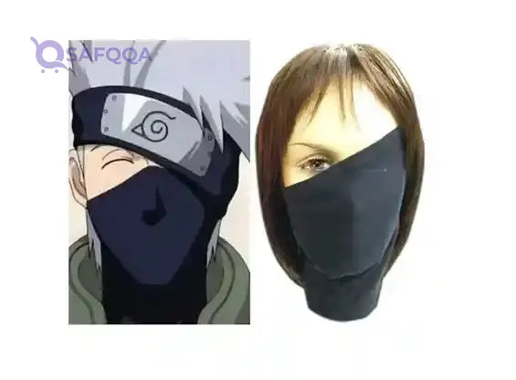 Naruto Kakashi Ninja Face Mask for Kids – Excellent Texture & Fine Workmanship, 20cm - Safqqa