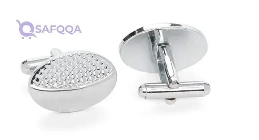 Ampersand Metallic Designer Cufflinks - Safqqa