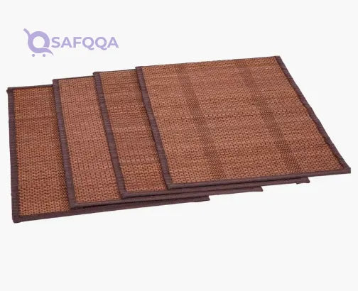 Bamboo Cora Textured Dish Drying Mat - Safqqa