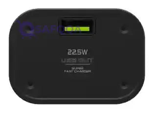 Goui 20000 mAh Nano Transparent Power Bank – Portable Fast Charging with Simultaneous Device Support, Quick Charge 3.0, Power Delivery, and Digital Display - Black - Safqqa
