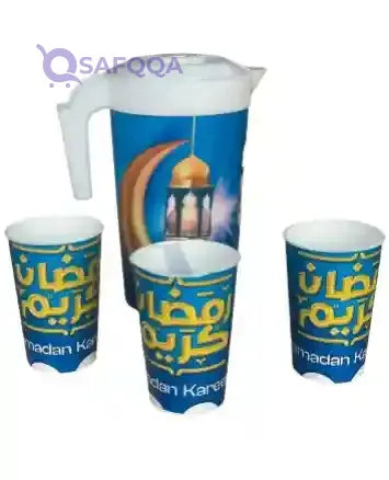 Pitcher with 3 Cups - Safqqa Egypt