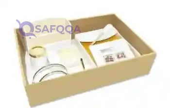 FIS 8-Piece PU Desk Set White/Gold- Open Box - Safqqa