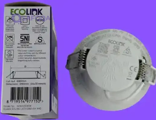 Ecolink EDL190 LED3 D80 4W slim downlight - Safqqa Egypt