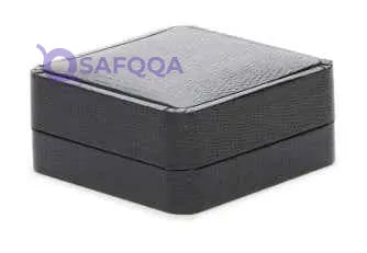 Ampersand Metallic Rectangular Cufflinks - Safqqa