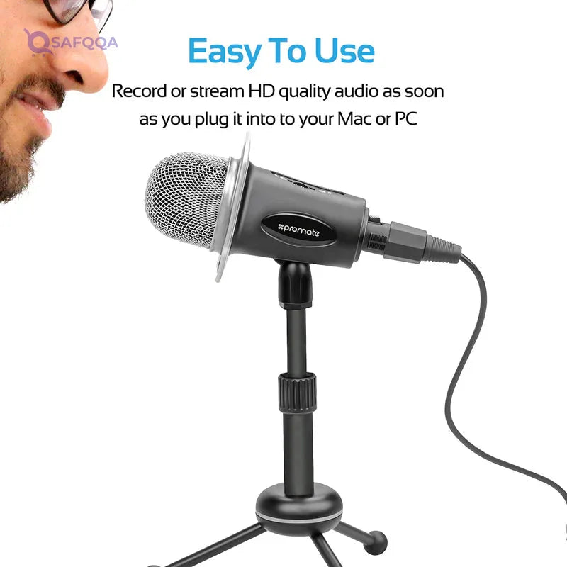 Professional Desktop Condenser Microphone - Safqqa