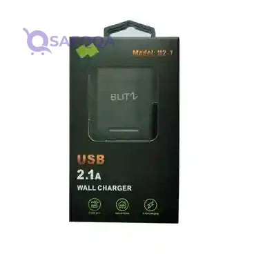 BLITZ U2-1 Wall Charger – 5V/2.1A Fast Charging Adapter with CE Certification, 1-Year Warranty - Safqqa Egypt