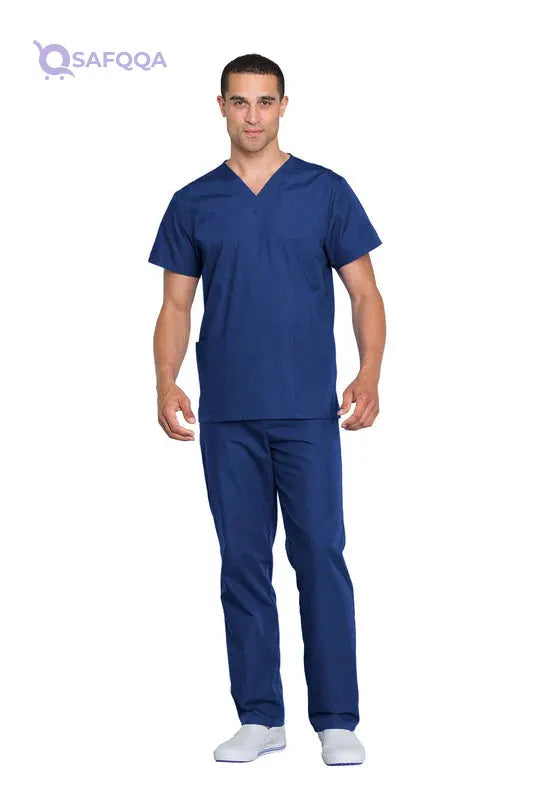 WW Men's nursing suit in blue  Made from soft, durable, and breathable fabric - Safqqa