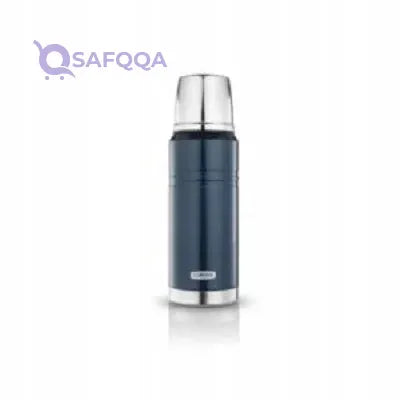 Heritage 750ml insulated stainless steel bottle, navy blue - Safqqa