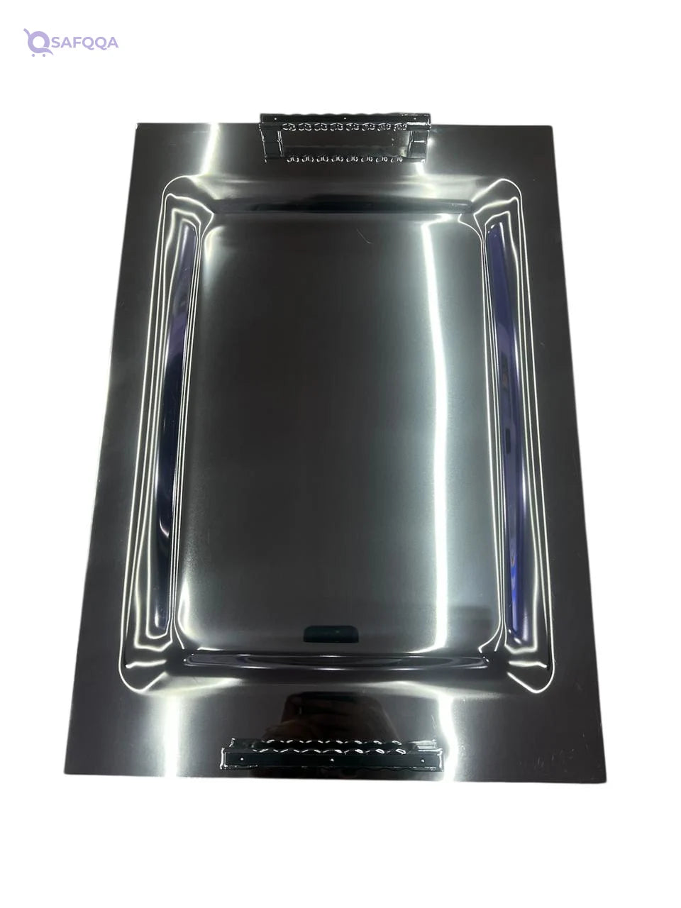 Generic Stainless steel tray for serving drinks at home- 35*50 cm - Safqqa