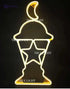 Ramadan illuminated figurines assortment, LED lantern, white plastic with wire, light bulb with plug - Safqqa Egypt