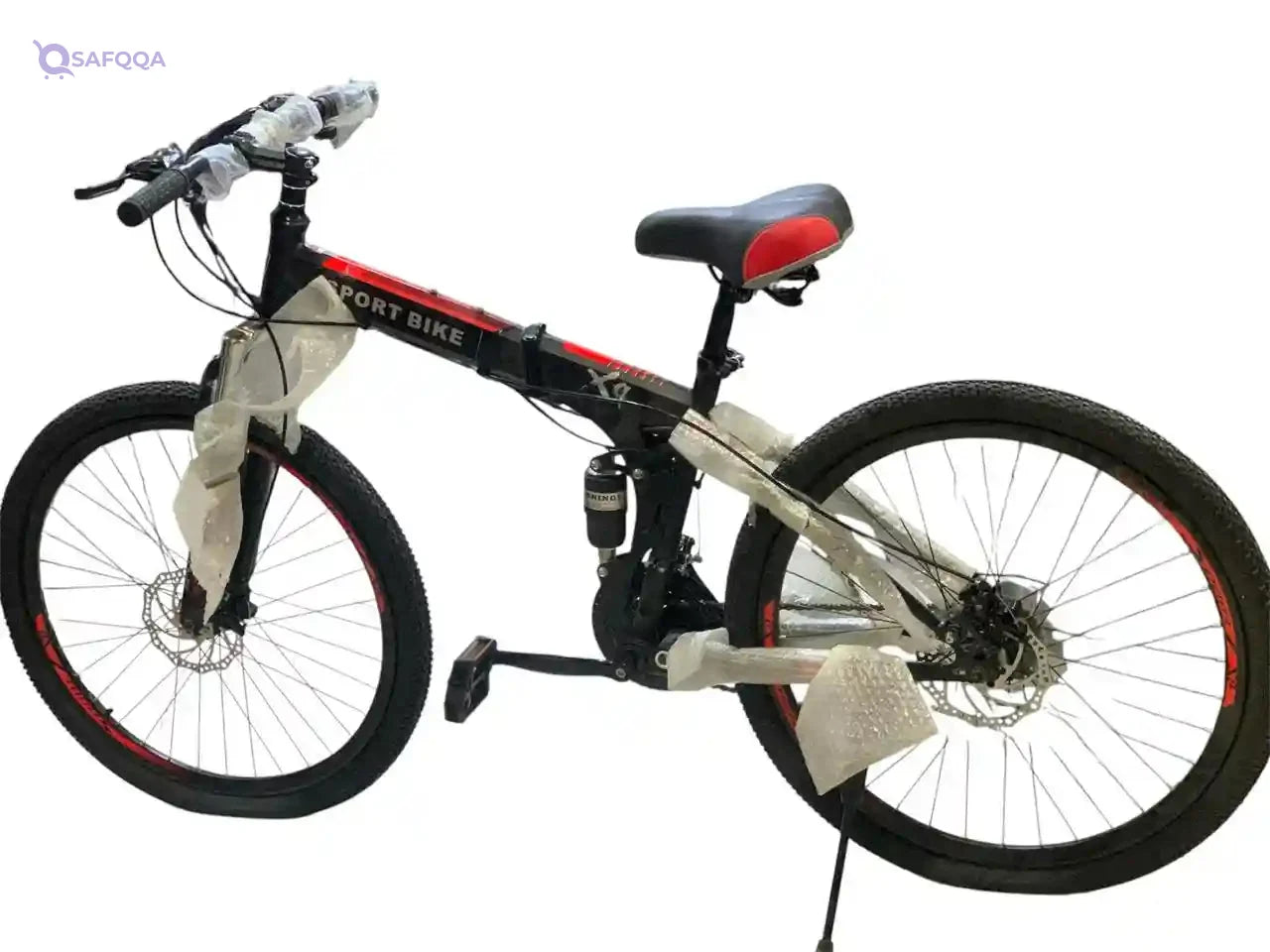 FATWHEELZ Mountain Bike 26" Fat Tire 7-Speed Full Suspension Dual Disc Brake Bicycle for Beach Cruiser - Safqqa Egypt