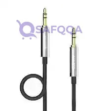 3.5mm Auxiliary Male To Male Audio Cable Black - Safqqa Egypt