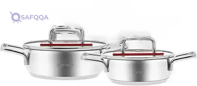 Karaca Steel Cookware Casserole Set 2 Pieces, - Safqqa
