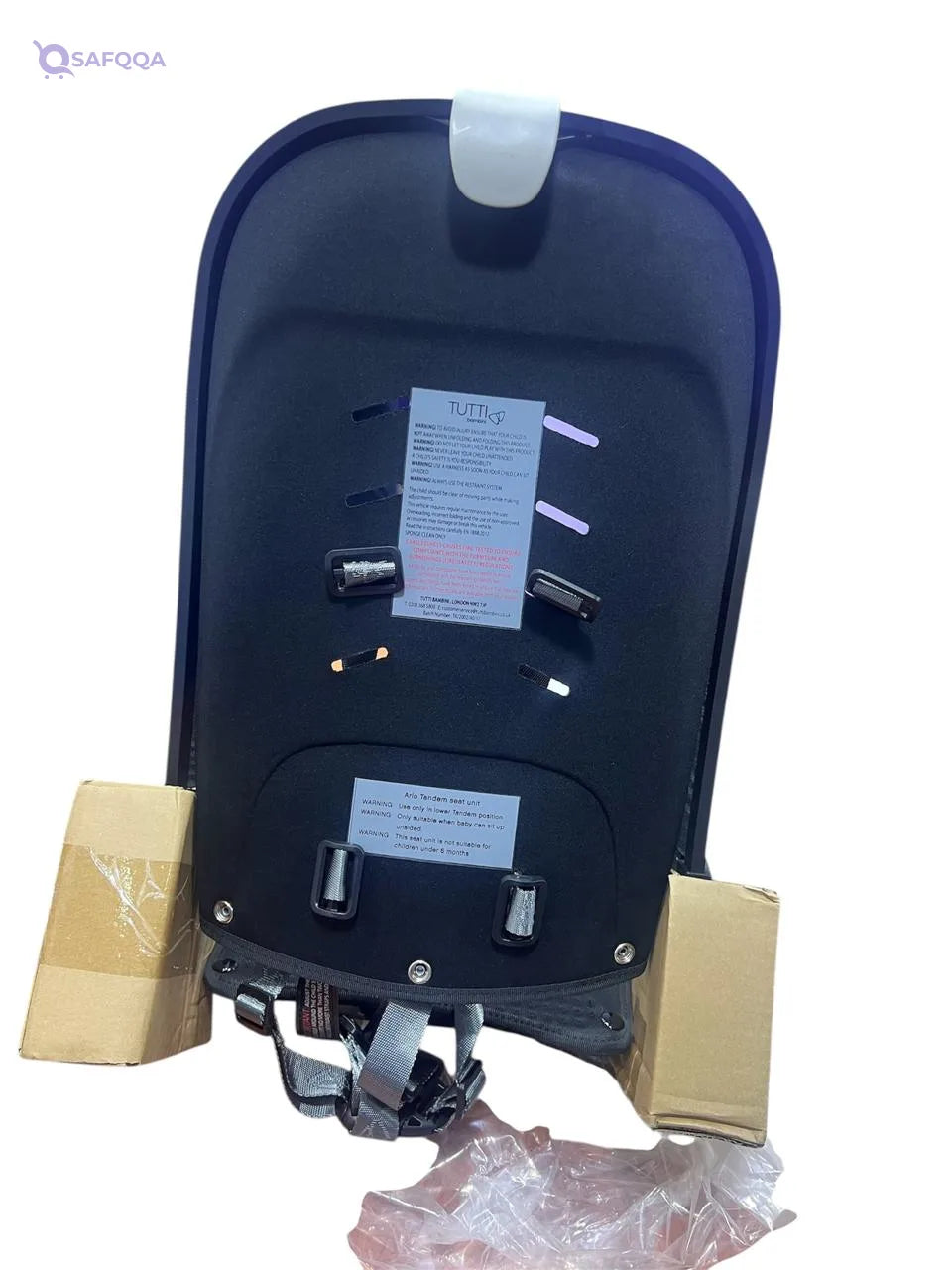 TUTTI bambini Seat Car For Baby- Black- Without Car Seat Canopy - Safqqa