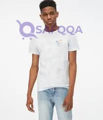 Aeropostale Tie-Dye Wave-Print Crew-Neck T-Shirt For Men,Trendy tie‑dye wave print for stylish look. - Safqqa