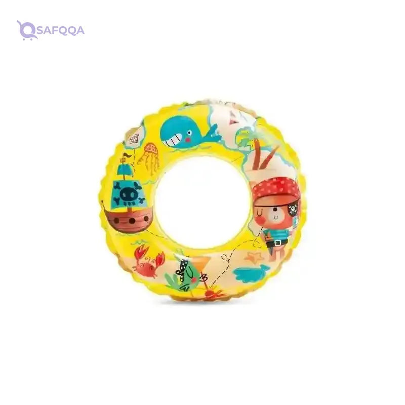 Intex Swim Ring, Diameter 61 cm, Assorted Colours, 59242NP - Safqqa Egypt