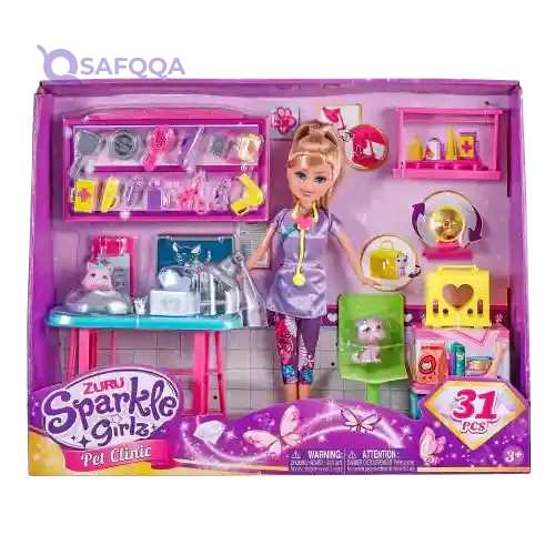 ZURU Sparkle Girlz Pet Clinic Doll Set - Safqqa Egypt