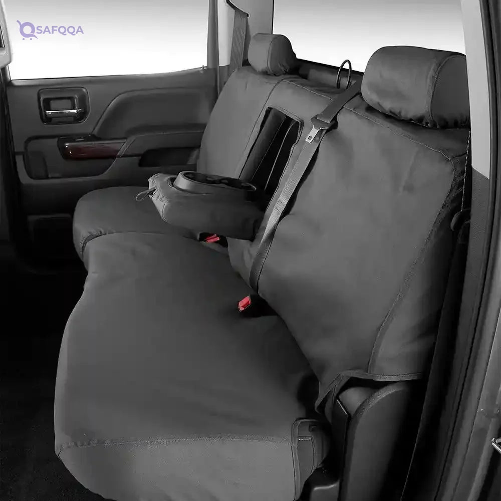 Covercraft Polycotton SeatSaver Custom Seat Covers | Fits 2014-2016 Chevrolet Silverado/GMC Sierra 1500, 2015-2016 Silverado/Sierra 2500/3500 | 1st Row Bench Seat, Charcoal - Safqqa Egypt