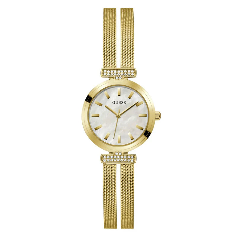 GUESS Women’s Array Watch – Mother of Pearl Dial & Stainless Steel Strap