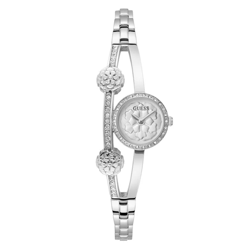 Guess Chloe Women’s Watch – Silver Dial with Stainless Steel Strap